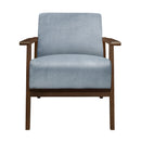  Manufacturer Color_Blue grey -- Homelegance August Stationary Fabric Accent Chair IMAGE 2
