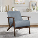  Manufacturer Color_Blue grey -- Homelegance August Stationary Fabric Accent Chair IMAGE 4