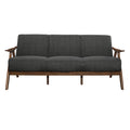  Manufacturer Color_Dark grey -- Homelegance Damala Stationary Fabric Sofa IMAGE 1