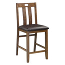  Homelegance Weston 5746-36 5 pc Counter Height Dinette Set - Brown IMAGE 6