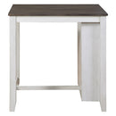  Homelegance Daye 5773WH-32 3 pc Counter Height Dinette Set - Grey/White IMAGE 3