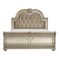  Color_Silver Size_California King -- Cavalier 1757SVK-1CK* California King Bed IMAGE 1
