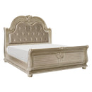  Color_Silver Size_California King -- Cavalier 1757SVK-1CK* California King Bed IMAGE 2
