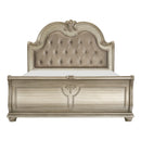  Color_Silver Size_Queen -- Cavalier 1757SV-1* Queen Bed IMAGE 1