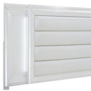  Color_White Size_Queen -- Tamsin 1616W-1* Queen Platform Bed with LED Lighting and Footboard Storage IMAGE 5