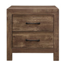  Color_Brown -- Homelegance Corbin 2 Drawer Nightstand IMAGE 1
