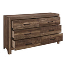  Color_Brown -- Homelegance Corbin 6 Drawer Dresser IMAGE 3