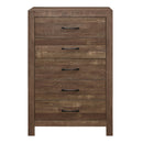  Color_Brown -- Homelegance Corbin 5 Drawer Chest IMAGE 1