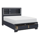  Size_King -- Rosemont 1553K-1EK* Eastern King Platform Bed with Footboard Storage IMAGE 3