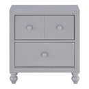  Homelegance Wellsummer 1803GY-4 Night Stand IMAGE 1