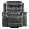  Manufacturer Color_Grey Motion Type_Manual -- Putnam 9405GY-1 Swivel Glider Reclining Chair IMAGE 1