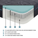  Size_California King -- Mira MT-H11CK 11" California King Gel-Infused Memory Foam Hybrid Mattress IMAGE 2