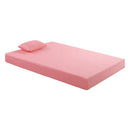  Size_Full -- Leo MT-PG07PKF 7" Pink Full Gel-Infused Memory Foam Mattress and Pillow Set IMAGE 5
