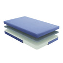  Size_Full -- Leo MT-PG07BLF 7" Blue Full Gel-Infused Memory Foam Mattress and Pillow Set IMAGE 3