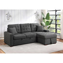  Homelegance McCafferty 9916DG*SC 2 pc Sectional with Pull-out Bed and Right Chaise with Hidden Storage IMAGE 10