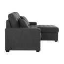  Homelegance McCafferty 9916DG*SC 2 pc Sectional with Pull-out Bed and Right Chaise with Hidden Storage IMAGE 3