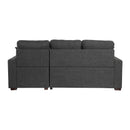  Homelegance McCafferty 9916DG*SC 2 pc Sectional with Pull-out Bed and Right Chaise with Hidden Storage IMAGE 5