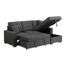  Homelegance McCafferty 9916DG*SC 2 pc Sectional with Pull-out Bed and Right Chaise with Hidden Storage IMAGE 9