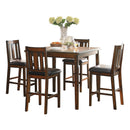  Homelegance Delmar 5511-36 5-Piece Counter Height Set - Espresso IMAGE 1