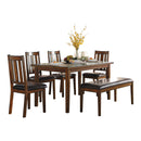  Homelegance Delmar 5511 6-Piece Dinette Set - Espresso IMAGE 1