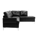  Homelegance Barrington 8378BLK*3 3 pc Sectional with Right Chaise and Ottoman IMAGE 4