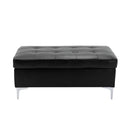  Homelegance Barrington 8378BLK*3 3 pc Sectional with Right Chaise and Ottoman IMAGE 6