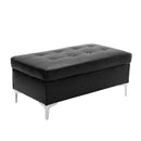  Homelegance Barrington 8378BLK*3 3 pc Sectional with Right Chaise and Ottoman IMAGE 7