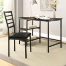  Homelegance Madigan 4514-15 Writing Desk and Chair - Black IMAGE 2