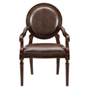  Homelegance Aldermont 4524DBR Desk Chair IMAGE 2