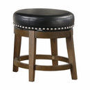  Homelegance Westby 5681BLK-18 Round Swivel Stool, Black IMAGE 1