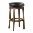  Homelegance Westby 5681BLK-29 Round Swivel Pub Height Stool, Black IMAGE 1
