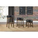  Homelegance Westby 5681BLK-29 Round Swivel Pub Height Stool, Black IMAGE 2