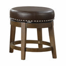 Homelegance Westby 5681BRW-18 Round Swivel Stool, Brown IMAGE 1