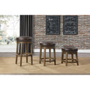  Homelegance Westby 5681BRW-18 Round Swivel Stool, Brown IMAGE 2