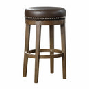  Homelegance Westby 5681BRW-29 Round Swivel Pub Height Stool, Brown IMAGE 1