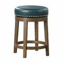  Homelegance Westby 5681GEN-24 Round Swivel Counter Height Stool, Green IMAGE 1