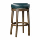  Homelegance Westby 5681GEN-29 Round Swivel Pub Height Stool, Green IMAGE 1