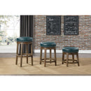  Homelegance Westby 5681GEN-29 Round Swivel Pub Height Stool, Green IMAGE 2