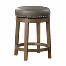  Homelegance Westby 5681GRY-24 Round Swivel Counter Height Stool, Grey IMAGE 1