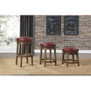  Homelegance Westby 5681RED-18 Round Swivel Stool, Red IMAGE 2