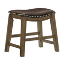  Homelegance Ordway 5682BRW-18 18 Dining Stool, Brown IMAGE 2
