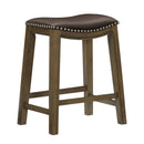  Homelegance Ordway 5682BRW-24 24 Counter Height Stool, Brown IMAGE 2