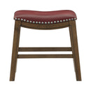  Homelegance Ordway 5682RED-18 18 Dining Stool, Red IMAGE 1