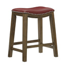  Homelegance Ordway 5682RED-24 24 Counter Height Stool, Red IMAGE 2
