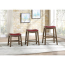  Homelegance Ordway 5682RED-24 24 Counter Height Stool, Red IMAGE 3
