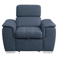  Manufacturer Color_Blue -- Homelegance Ferriday Stationary Fabric Chair IMAGE 1