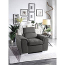  Manufacturer Color_Grey -- Ferriday 8228GY-1 Chair with Pull-out Ottoman IMAGE 5