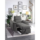  Manufacturer Color_Grey -- Ferriday 8228GY-1 Chair with Pull-out Ottoman IMAGE 7