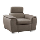  Manufacturer Color_Taupe -- Ferriday 8228TP-1 Chair with Pull-out Ottoman IMAGE 2