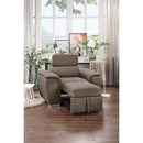  Manufacturer Color_Taupe -- Ferriday 8228TP-1 Chair with Pull-out Ottoman IMAGE 6
